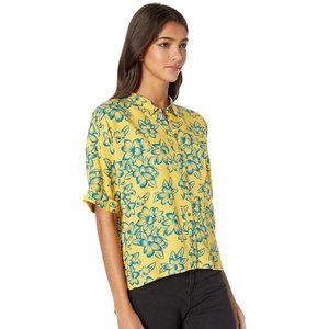 New Vans Fare Woven Electric Floral Shirt Size L